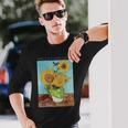 ひまわり ヴィンセント・ヴァン・ゴッホ 美しい絵画 ストリートウェア 長袖Tシャツ 彼への贈り物