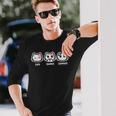 びーえするるる【Bsテレ東公式】見ざる 言わざるる 聞かざるるるtシャツ（ブラック） 長袖Tシャツ 彼への贈り物