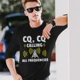 へのギフト アマチュア無線オペレーター 長袖Tシャツ 彼への贈り物