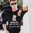 もちは私を幸せにする 長袖Tシャツ 彼への贈り物
