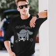 やんのかステップねこリニューアル版 おもしろ ゆるかわ かわいい ギフト 猫好き 長袖Tシャツ 彼への贈り物