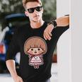 ゆるかわメルちゃん ビッグプリント（表裏） 長袖Tシャツ 彼への贈り物