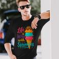 アイスクリームスクープ ジェラート好き フローズンヨーグルト アイスクリーム 長袖Tシャツ 彼への贈り物