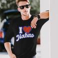 アイ・ラブ・ジアハオ 長袖Tシャツ 彼への贈り物