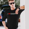 アイ・ラヴ・セザンヌ 長袖Tシャツ 彼への贈り物