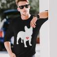 アイ・ラヴ・マイ・フレンチ・ブルドッグ 長袖Tシャツ 彼への贈り物