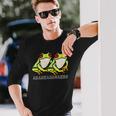 アカメアマガエルさんたち 長袖Tシャツ 彼への贈り物