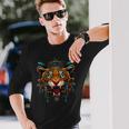 アステカ メキシコ神話 ネイティブメキシコプライド マヤジャガー 長袖Tシャツ 彼への贈り物