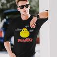 アヒル隊長 Three Points 長袖Tシャツ 彼への贈り物