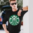 アマビエ 日本の妖怪人魚から保護。 長袖Tシャツ 彼への贈り物