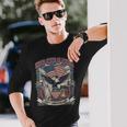 アメリカ250周年記念フラッグ イーグル&リバティ Usa 250年 長袖Tシャツ 彼への贈り物