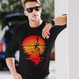 ウィンドサーフィン サンセット ウィンドサーフ メンズ レディース サーフィン 長袖Tシャツ 彼への贈り物