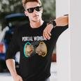 ウォンバット愛好家のためのポータルウォンバットダンクミーム 長袖Tシャツ 彼への贈り物