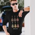ウクレレラバーシャツ ウクレレ奏者 楽器 ギフト レトロ 長袖Tシャツ 彼への贈り物