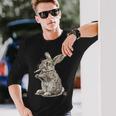 ウサギの大麻 長袖Tシャツ 彼への贈り物