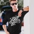 ウミガメのギフト 素晴らしい海洋生物のウミガメ 長袖Tシャツ 彼への贈り物