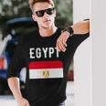 エジプト国旗 エジプト 国地図 国旗 長袖Tシャツ 彼への贈り物