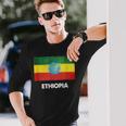 エチオピア国旗tシャツ 長袖Tシャツ 彼への贈り物