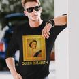 エリザベス女王 Ii ファン ビンテージ写真 英国王 長袖Tシャツ 彼への贈り物
