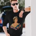 エリザベス女王2世 イギリスの王冠 マジェスティ エリザベス女王 長袖Tシャツ 彼への贈り物