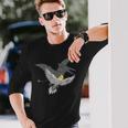 オウム 恐竜 影 テロダクティル オカメインコ 長袖Tシャツ 彼への贈り物