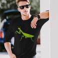 オオカマキリ_昆虫_蟷螂_かまきり 長袖Tシャツ 彼への贈り物