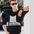 オマンコを撫でてもいい？ 長袖Tシャツ 彼への贈り物