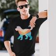 オーストラリア ラブラドゥードル 自然 ハイキング 犬 日の出 アドベンチャー 長袖Tシャツ 彼への贈り物