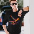 オールドスクールウインドサーフィン・セイルボード 長袖Tシャツ 彼への贈り物