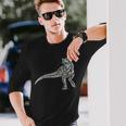 カルノタウルス 恐竜 ディノサワ 肉食恐竜 長袖Tシャツ 彼への贈り物