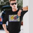 カンディンスキー 抽象芸術 黄色 赤 青 長袖Tシャツ 彼への贈り物
