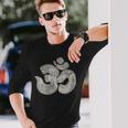 ガネーシャ・オーム・マッシュアップ 長袖Tシャツ 彼への贈り物