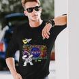 キッズ Nasaグラフィティアート宇宙飛行士キッドダビングスペースシャトルクール 長袖Tシャツ 彼への贈り物