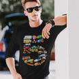 キッズ 男の子の車、消防車の5歳の誕生日 長袖Tシャツ 彼への贈り物