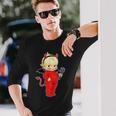 キューピー ベイビー デビル キュート 長袖Tシャツ 彼への贈り物