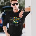 キューブマジック 数学方程式 レトロ オタクルービック 長袖tシャツ 長袖Tシャツ 彼への贈り物
