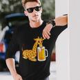 キリンビール 愉快なキリン愛好家 面白いキリン 長袖Tシャツ 彼への贈り物