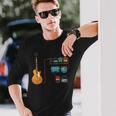 ギターペダルとストンプボックスジャム 長袖Tシャツ 彼への贈り物