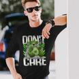クマのスモーキングウィードマリファナtシャツ 面白いウィードベアtシャツ 長袖Tシャツ 彼への贈り物