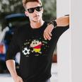 クレヨンしんちゃん しんちゃんとサッカー 長袖Tシャツ 彼への贈り物