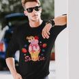 クレヨンしんちゃん ひまわりとアイスクリームしんちゃんのティータイム 長袖Tシャツ 彼への贈り物