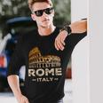 クール ヴィンテージ ローマ イタリア コロッセオ お土産 ローマ イタリア 長袖Tシャツ 彼への贈り物