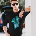 グリーンランド オーロラ ヌーク 北極 オーロラ シーン バケーション 長袖Tシャツ 彼への贈り物