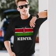 ケニア国旗tシャツ 長袖Tシャツ 彼への贈り物