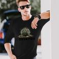 コピアポア サボテン 植物 植物学 ジューシー ギフト ガーデン 長袖Tシャツ 彼への贈り物