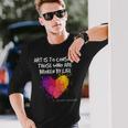 ゴッホ アート引用 ブロークンライフ アーティスト インスピレーション ハート バイブ 長袖tシャツ 長袖Tシャツ 彼への贈り物