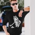 ゴルフ シェットランドシープドッグ シェルティ グッズ おもしろ 犬 面白い 笑える 和風 長袖Tシャツ 彼への贈り物