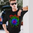サイケデリック タコ クラーケン 触手 サイケデリックな服 長袖Tシャツ 彼への贈り物