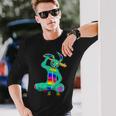 サイケデリックバニーサイコバニーアート 長袖Tシャツ 彼への贈り物