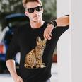 サーバル アニマル サーバルズ アフリカン ワイルドキャット サーバルキャット ワイルドキャット 長袖Tシャツ 彼への贈り物